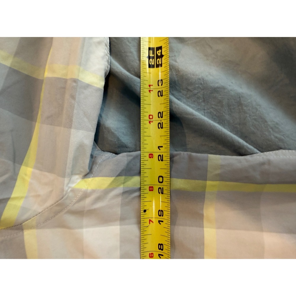 Patagonia Mens Long Sleeve Odell Brewing Co Plaid Button Down Shirt‎ Grey Yellow - Picture 5 of 6